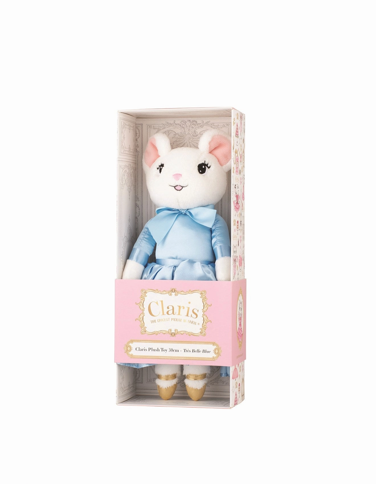 Claris the Chicest Mouse in Paris Plush 30cm - Belle Blue