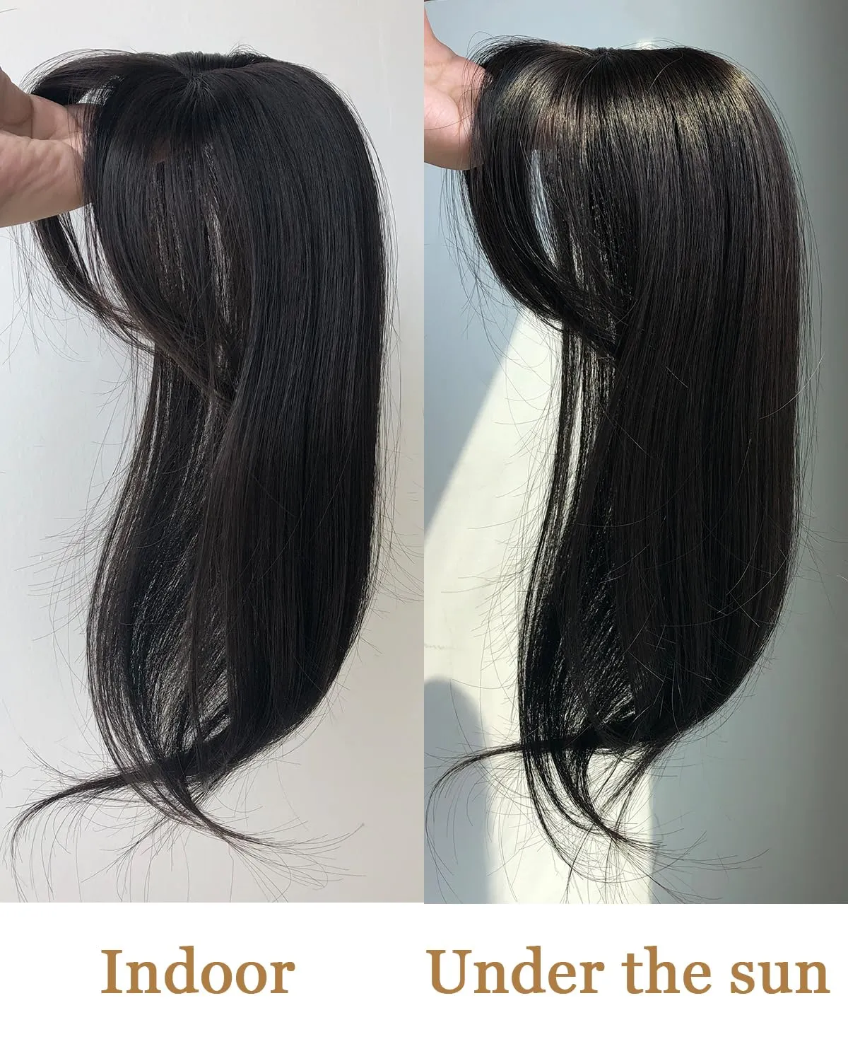 Clip in Bangs 360° Fake Bangs Hair French Bangs Black Brown Hair Bangs Toppers for Women Wispy Bangs with Hairpieces Clip in Bangs for Daily Wear