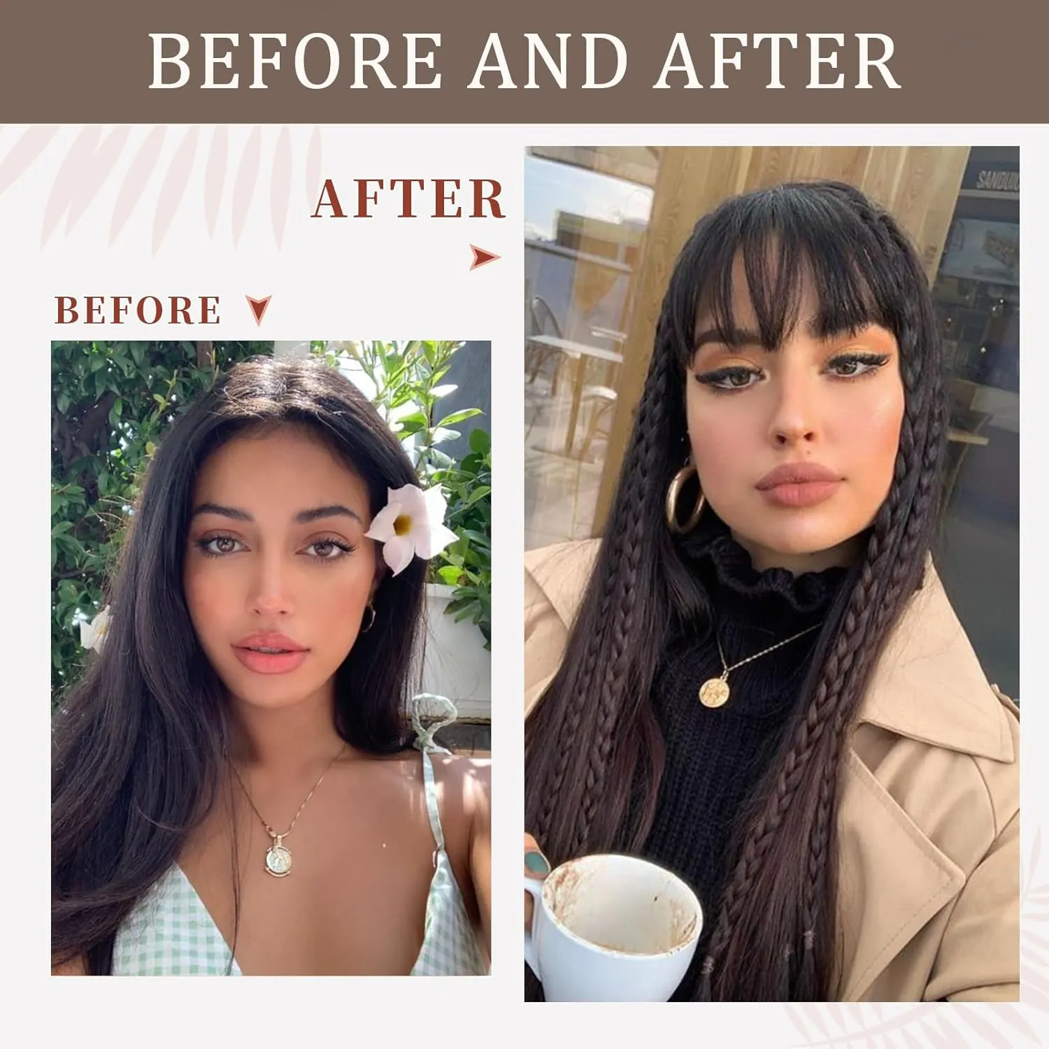 Clip In Bangs-Fake Bangs Hair Clip Real Human Hair Curtain Bangs For Women Ash Blonde Clip On Bangs French Bangs Hair Extensions Fringe With Temples Hairpieces Curved Bangs For Daily Wear