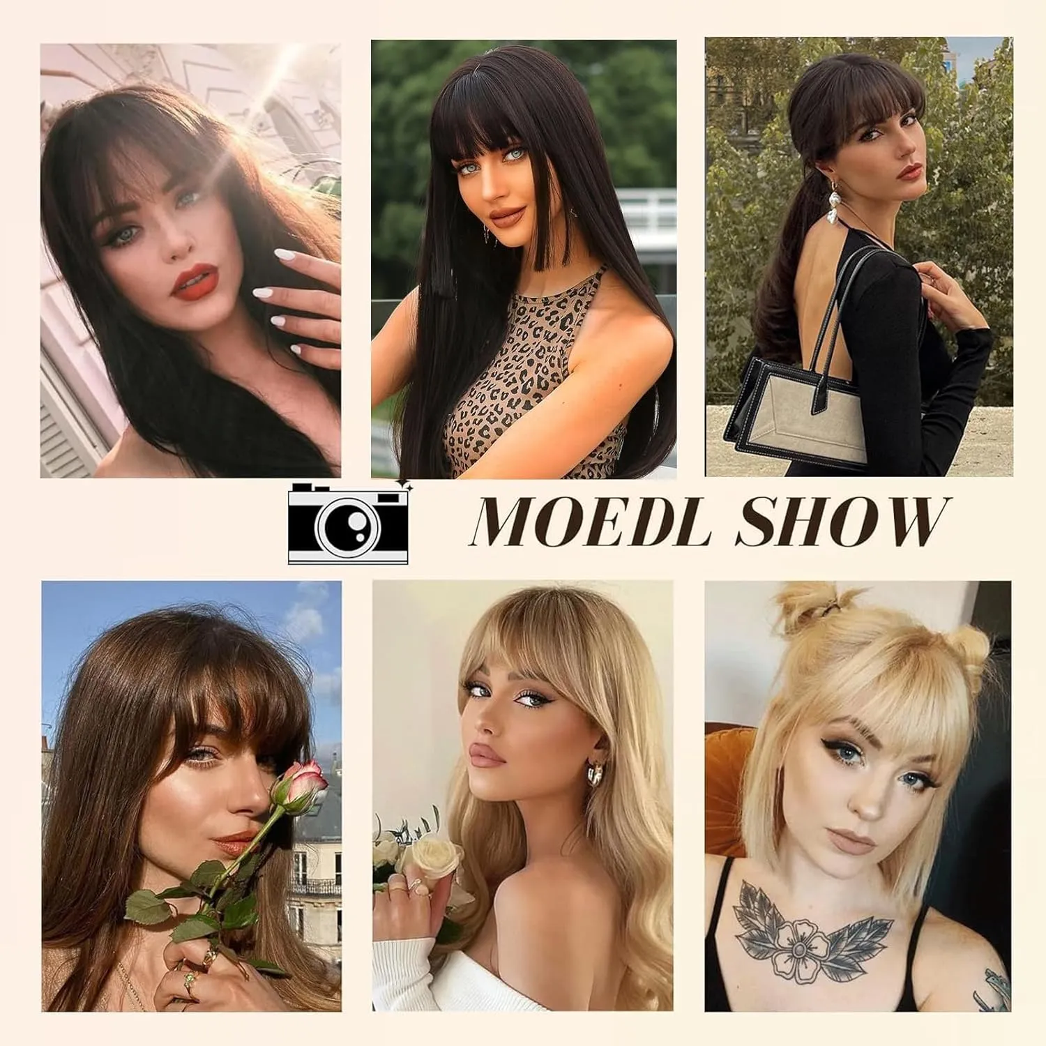 Clip In Bangs-Fake Bangs Hair Clip Real Human Hair Curtain Bangs For Women Ash Blonde Clip On Bangs French Bangs Hair Extensions Fringe With Temples Hairpieces Curved Bangs For Daily Wear