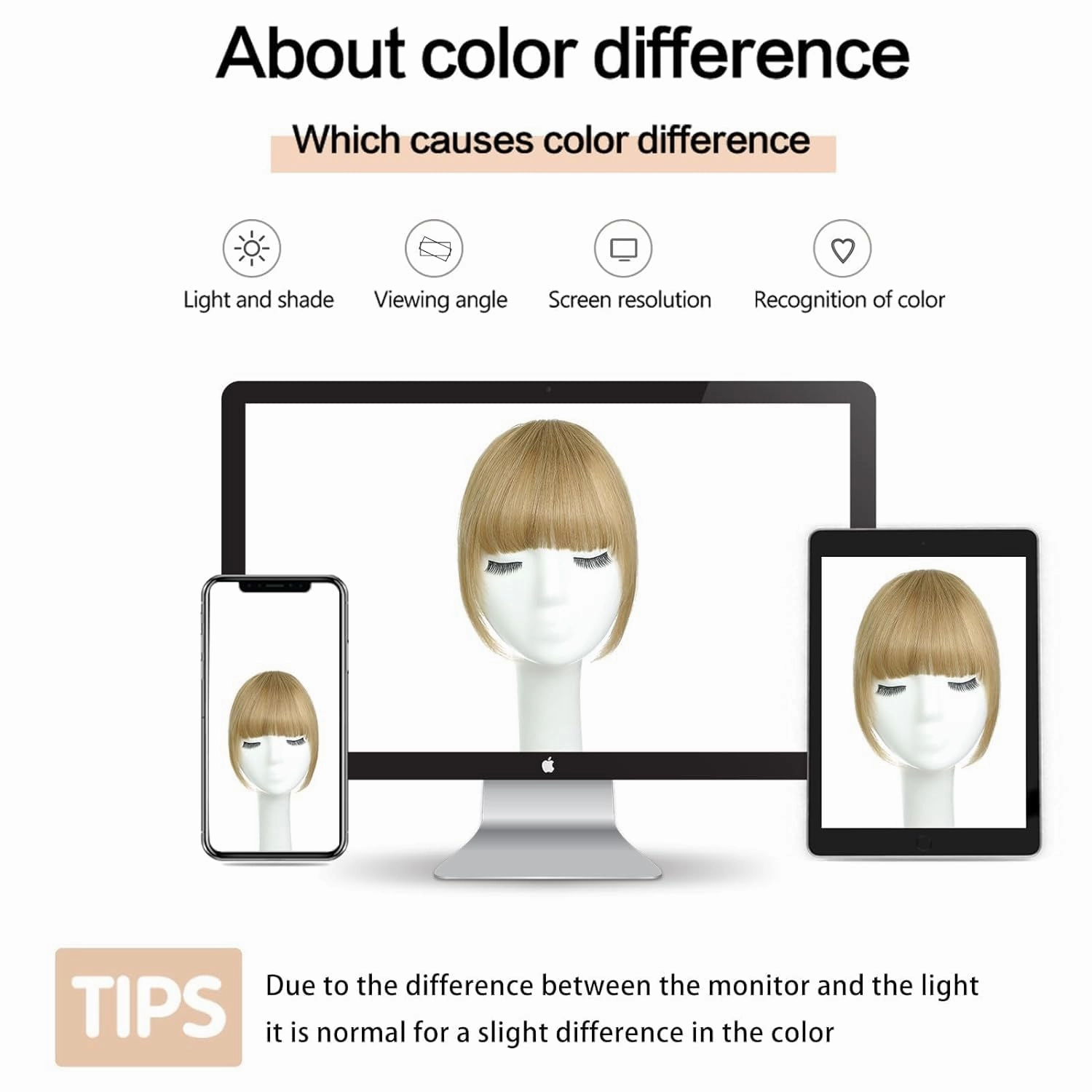 Clip on Bangs Real Human Hair French Bangs Honey Blonde 100% Human Hair Fringe with Temples for Daily Wear