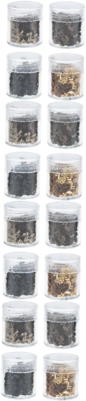 CLISPEED 4sets Note Shape Nail Sequins for DIY Nail Art Metallic Glittering Manicure Decor and Romantic Looks 4boxes*4