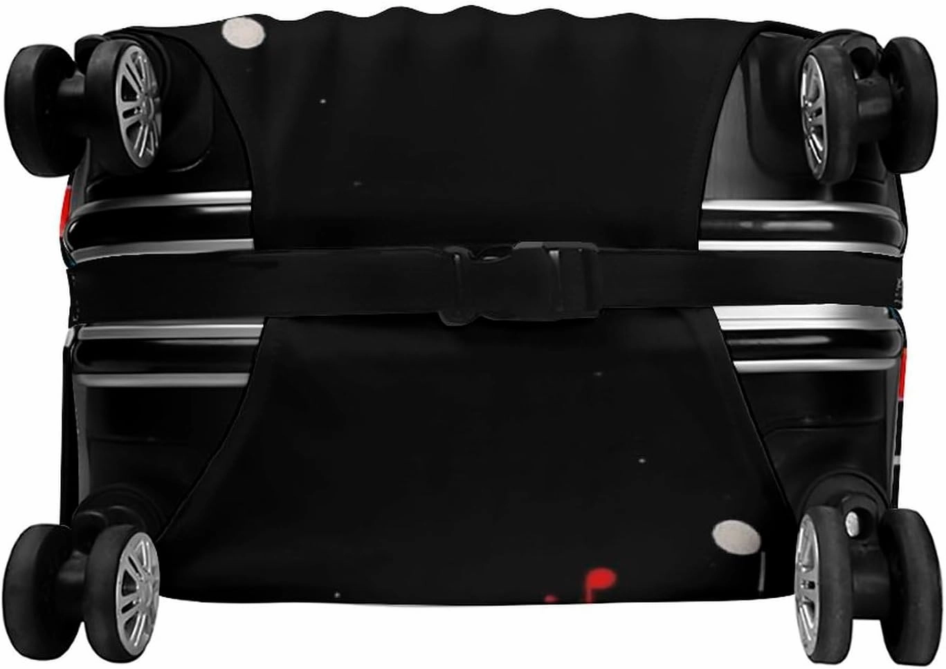 Colorful Piano Keyboard Music Note Luggage Cover Simple And Generous Suitcase Dust Cover Washable, Scratch Resistant for 19-32 Inch Suitcase M