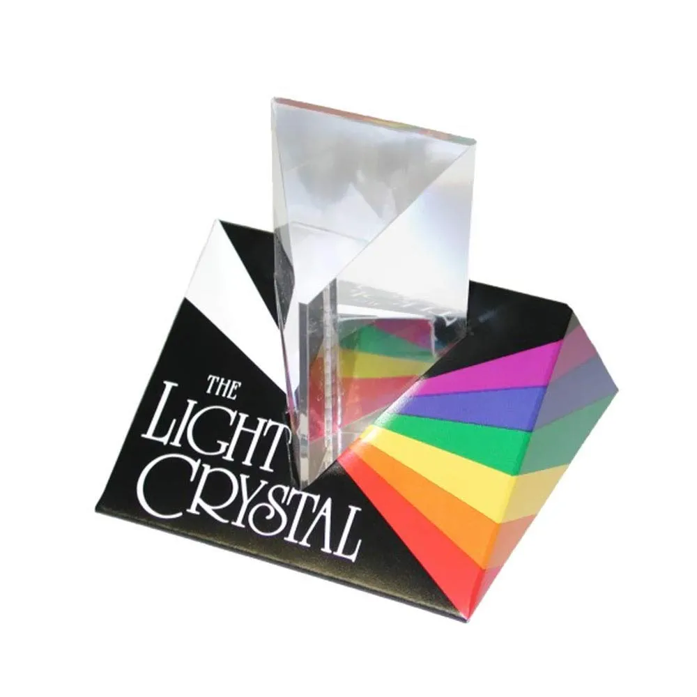 Constructive Playthings Light Crystal Prism, Rainbow Maker for Kids, Science Class, Ages 8 