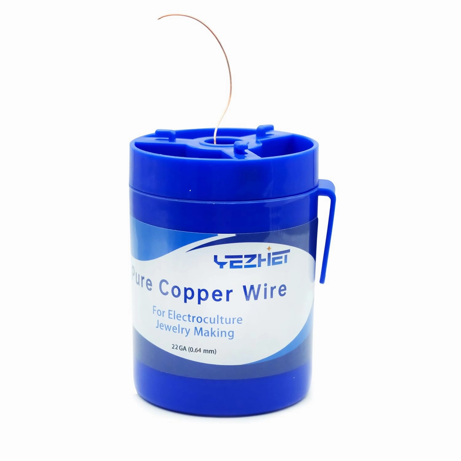Copper Wire 22 Gauge, 99.9% Pure Soft, 560 ft Roll, 1.2 lb Dispenser for Jewelry Making, Electroculture Gardening, DIY, Beading, Science Projects