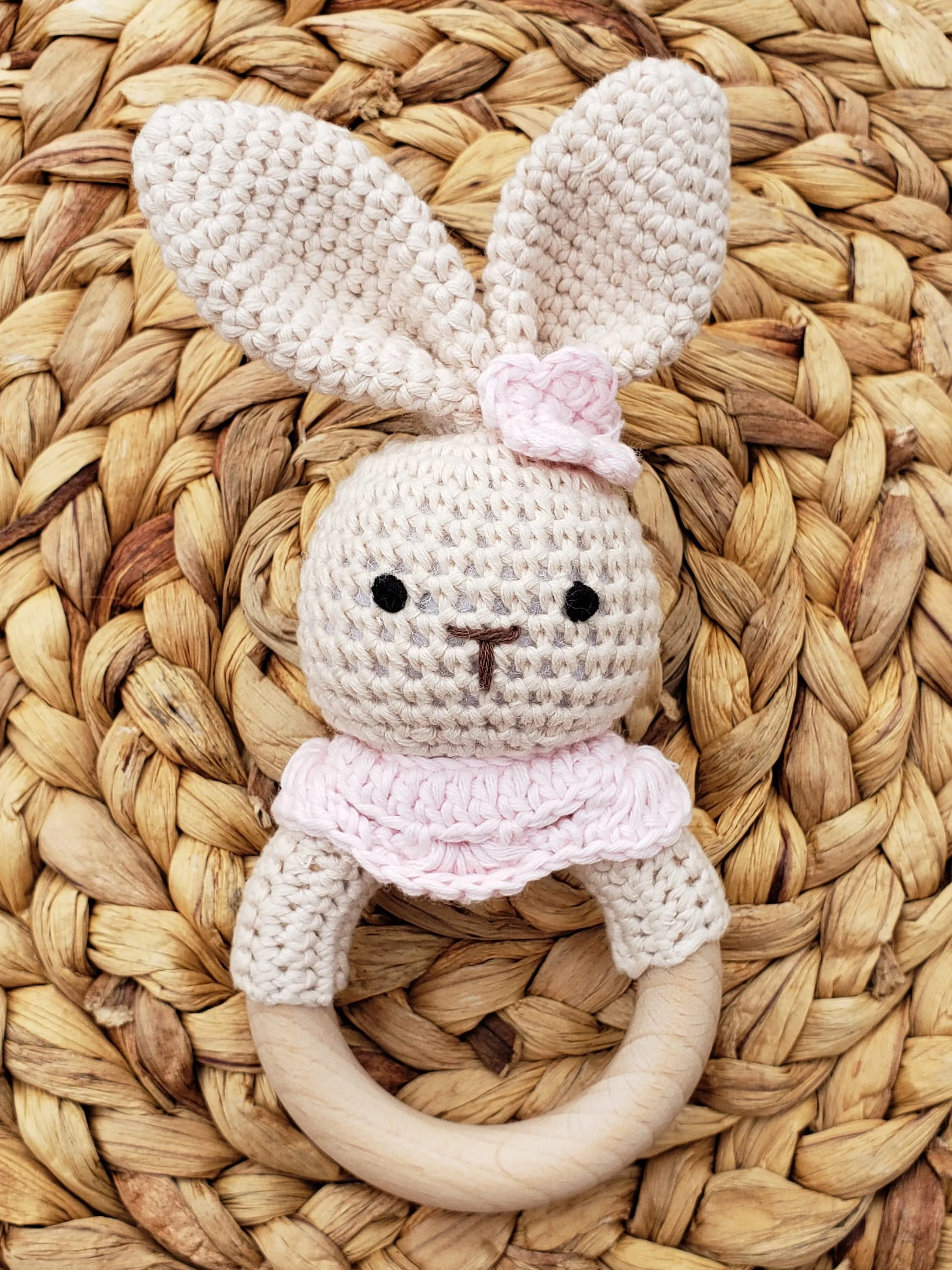 Crochet Animal Rattle Teether