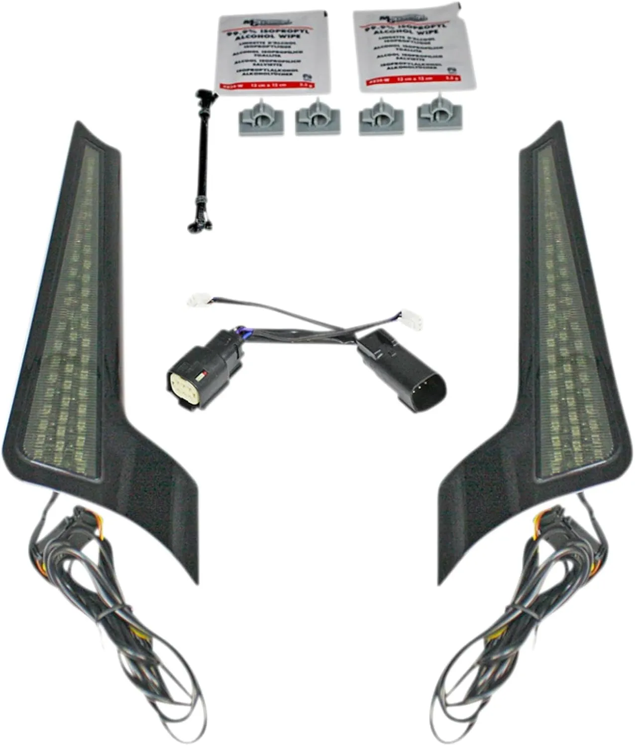 Custom Dynamics CD-FASCIA-SS6SB Fascia LED Panel - Gloss Black With Smoked Lens
