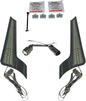 Custom Dynamics CD-FASCIA-SS6SB Fascia LED Panel - Gloss Black With Smoked Lens