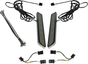 Custom Dynamics CD-FORK-BCM-SC LED Front Fork Lightz - Smoke Lens/Chrome Finish