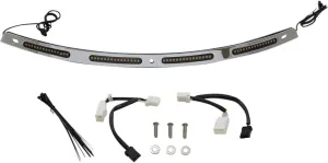 Custom Dynamics CD-WT2-SEQ-01-C Windshield Trim with LED Turn Signals - Chrome - Sequiential Turn Signal