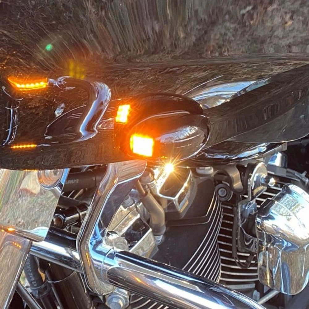 Custom Dynamics ProBEAM Dynamic LED Front Turn Signals for 2015  Road Glide H-D Motorcycles - Black