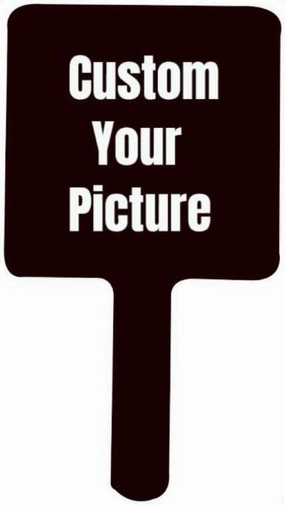 Custom Handheld Makeup Mirrors with Your Image/Text - Hand Held Mirror with Handle for Makeup, Single-Sided Portable Travel Vanity Mirror for Men Women(Square),Custom Design,22 * 12cm