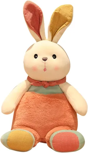 Cute Giant Bunny Hugging Body Pillow Soft Kawaii Stuffed Animal Comfortable Fluffy Plush Rabbit Toy Cartoon Plushies Surprise Gift for Adult Kid Girls