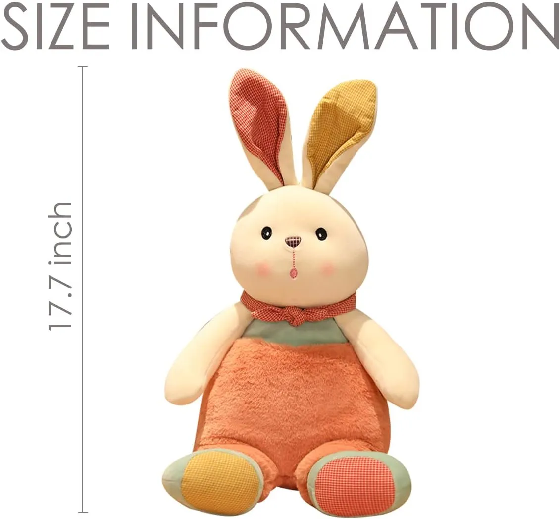 Cute Giant Bunny Hugging Body Pillow Soft Kawaii Stuffed Animal Comfortable Fluffy Plush Rabbit Toy Cartoon Plushies Surprise Gift for Adult Kid Girls