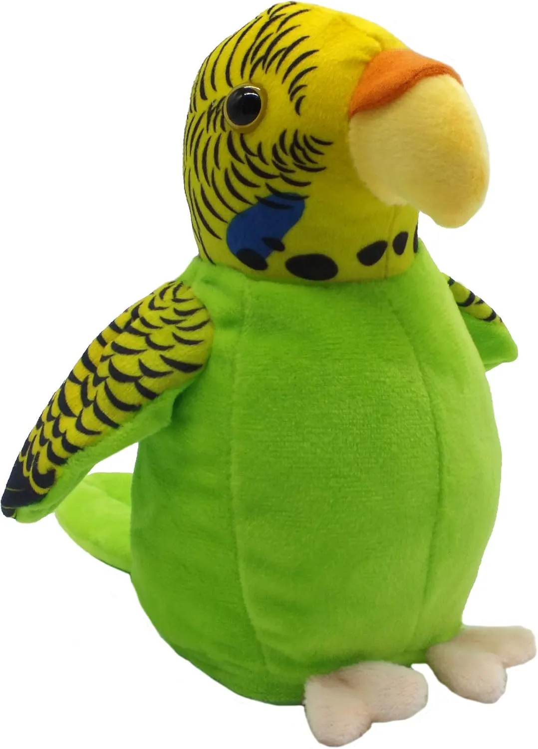 Cute Mimicry Pet Talking Parrot Repeats What You Say Plush Animal Toy Electronic, Boy and Girl Gift, Talking Parrot Christmas Toy Speaks Sound Record, Green