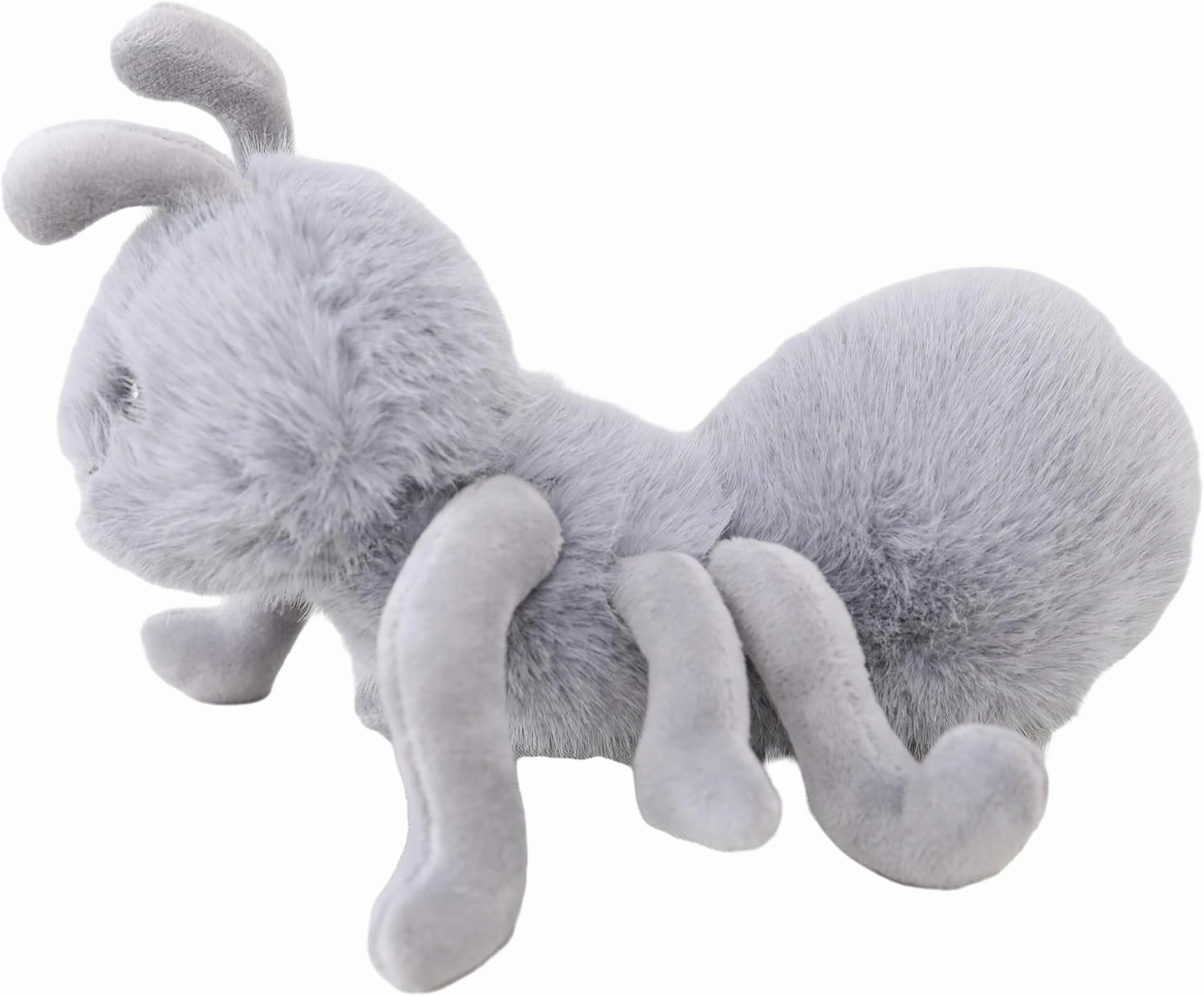Cute 9 Inch Stuffed Fuzzy Ant Animal Plush Toys Fluffy Ant Plushie Doll Gift for Kids and Lovers in Birthday, Thanksgiving Day, Christmas, Valentine's Day...- Grey