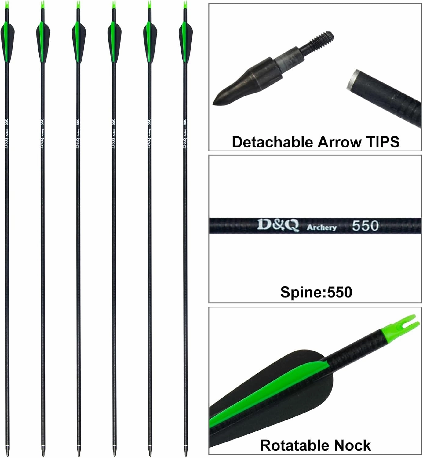 D&Q Archery Bow and Arrow Set for Adults Beginner Teenagers Youth, Takedown Recurve Bow 20lbs 30lbs 40lbs Left and Right Handed Bow, Recurve Bow Set for Outdoor Target Practice