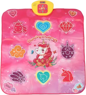 Dance Mat Electronic Dance Mat Toys Multifunctional Physical Exercise Music Sensitive Touch Dance Pad for Kids Home School Entertainment PE PP ABS Material