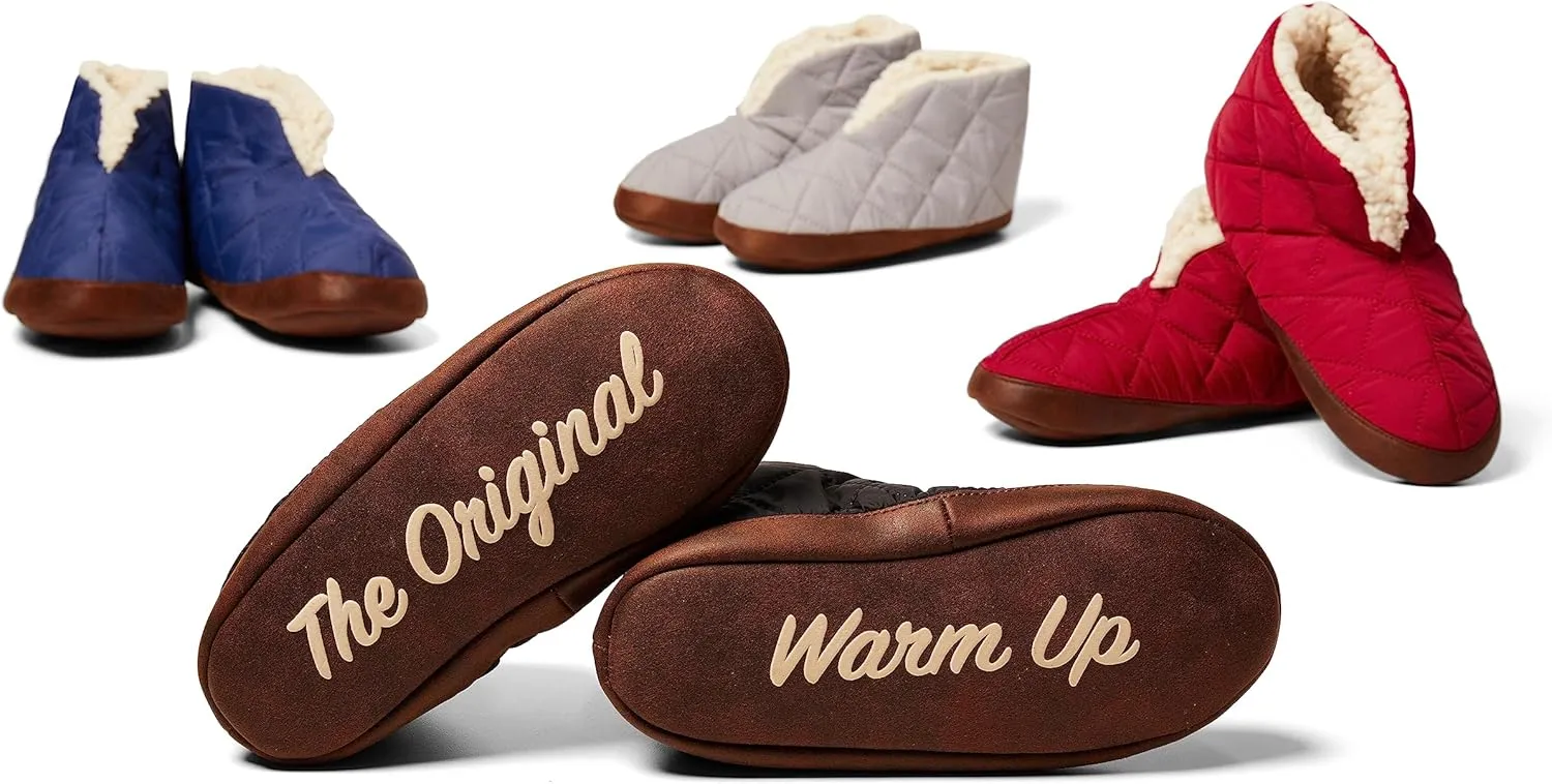 Dearfoams Women's Heritage Warm Up Bootie Slipper