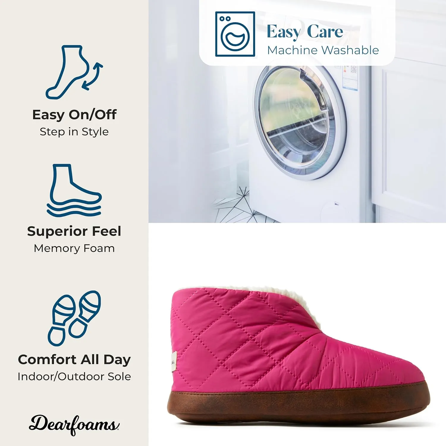 Dearfoams Women's Heritage Warm Up Bootie Slipper