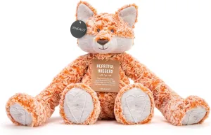 DEMDACO Heartful Hugs Fox Orange 17.5 Inch Weighted Childrens Plush Stuffed Animal