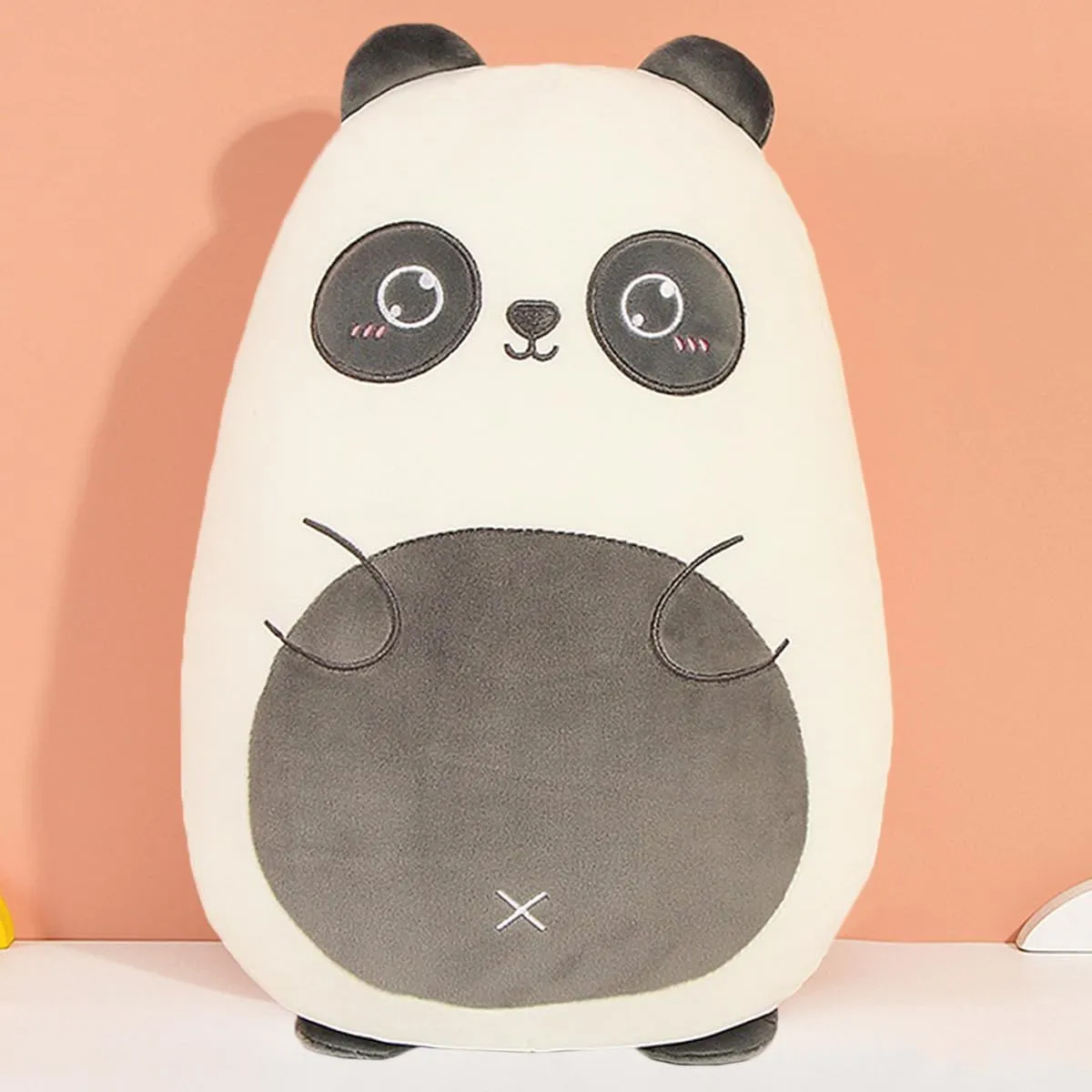 Dinosaur Plush Hugging Pillow Cute Stuffed Animal Plush Toy Soft Cartoon Plushie Sleeping Pillow for Kids (Panda, 60cm/23.62in)