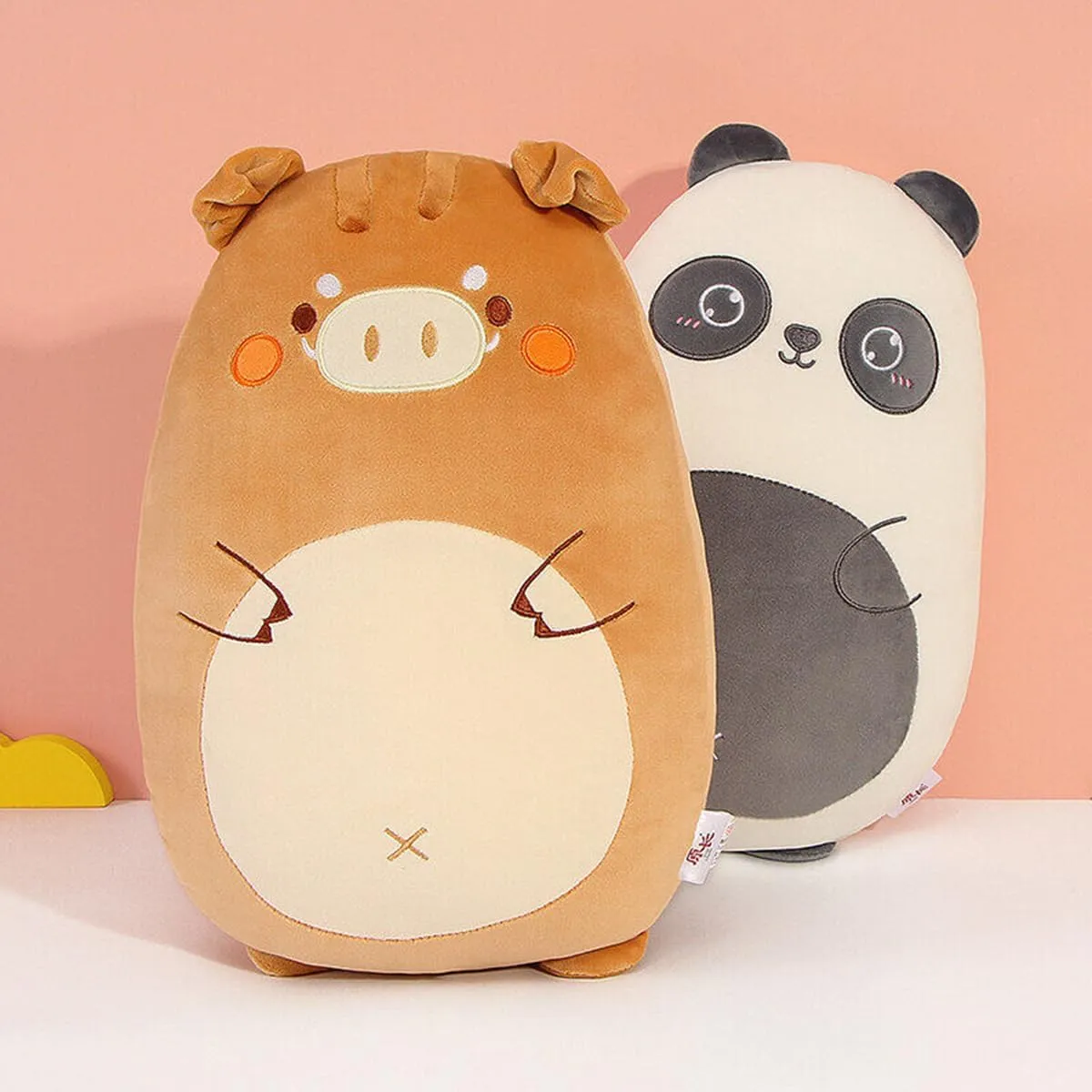 Dinosaur Plush Hugging Pillow Cute Stuffed Animal Plush Toy Soft Cartoon Plushie Sleeping Pillow for Kids (Panda, 60cm/23.62in)