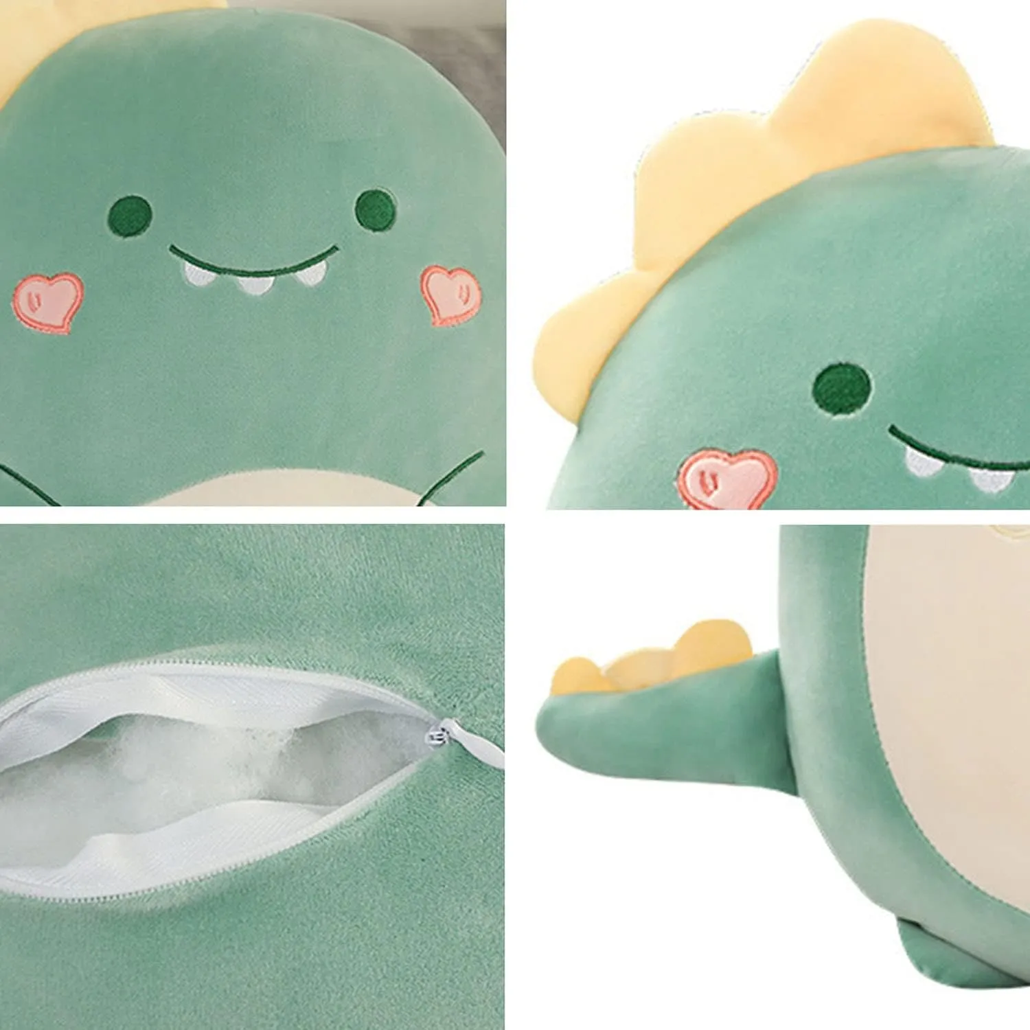 Dinosaur Plush Hugging Pillow Cute Stuffed Animal Plush Toy Soft Cartoon Plushie Sleeping Pillow for Kids(Dinosaur, 80cm/31.49in)