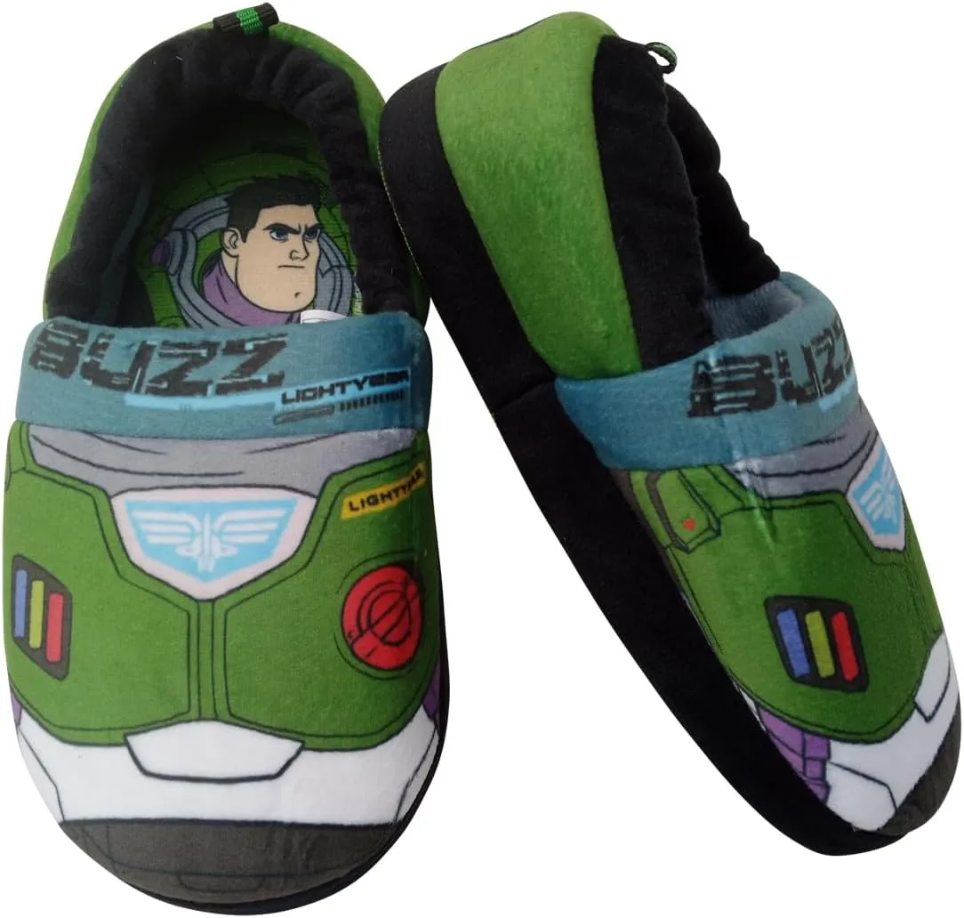 Disney Boys’ Toy Story Slippers – Buzz and Woody Fuzzy Slippers (Toddler/Kid)