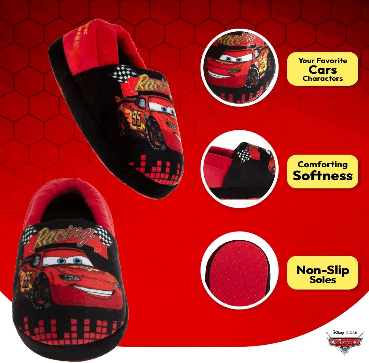 Disney Boys’ Toy Story Slippers – Buzz and Woody Fuzzy Slippers (Toddler/Kid)