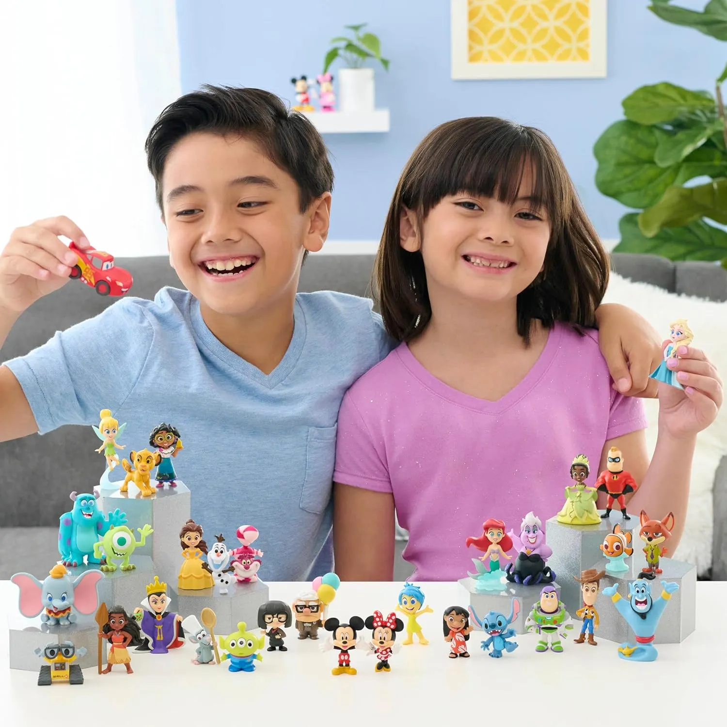 Disney100 Years of Furry Friendships, Limited Edition 10-piece Figure Set, Kids Toys for Ages 3 Up by Just Play