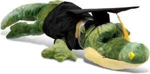 DolliBu Alligator Graduation Plush Toy - Super Soft Graduation Stuffed Animal Dress Up with Gown and Cap with Tassel Outfit with Personalization - 18 Inches