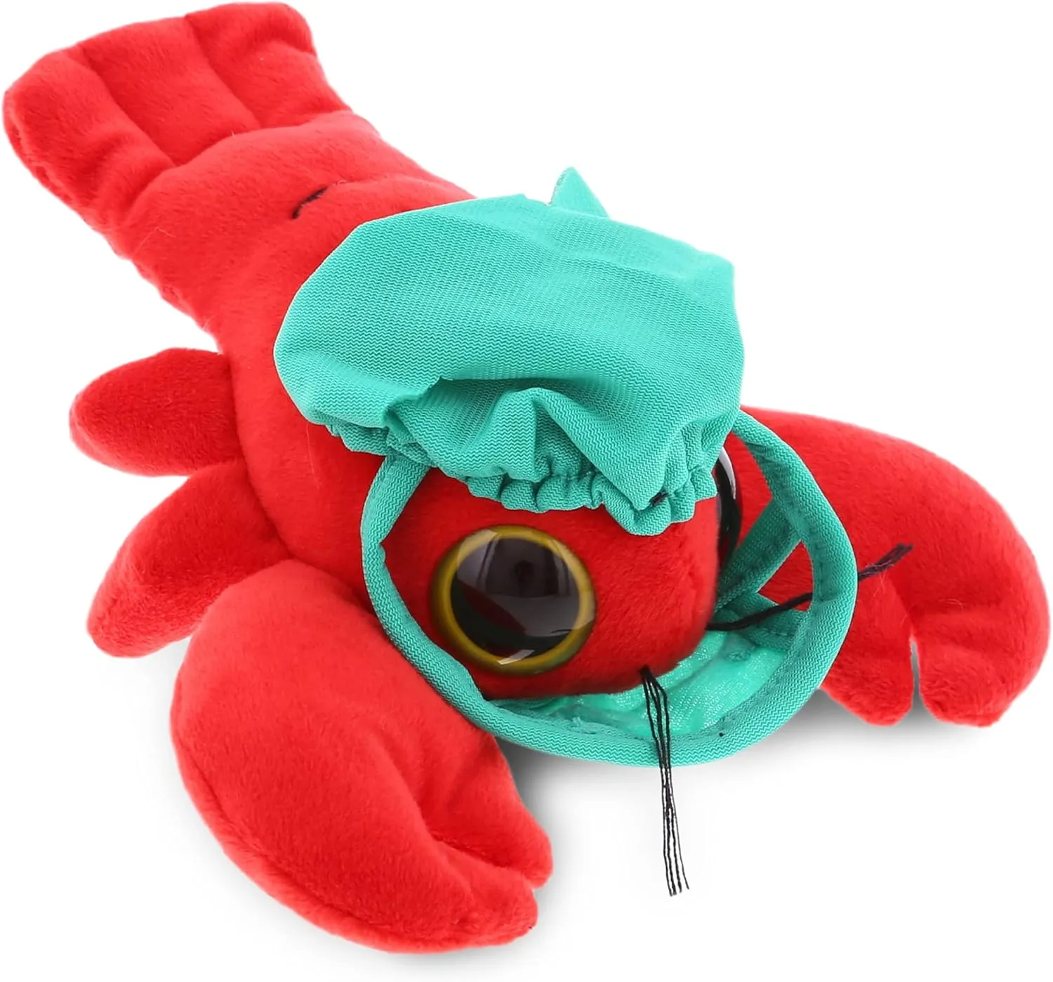 DolliBu Big Eye Lobster Doctor Plush Toy - Super Soft Lobster Doctor Stuffed Animal Dress Up with Cute Face Mask and Cap Outfit - Fluffy Toy Plush Gift - 6 Inch