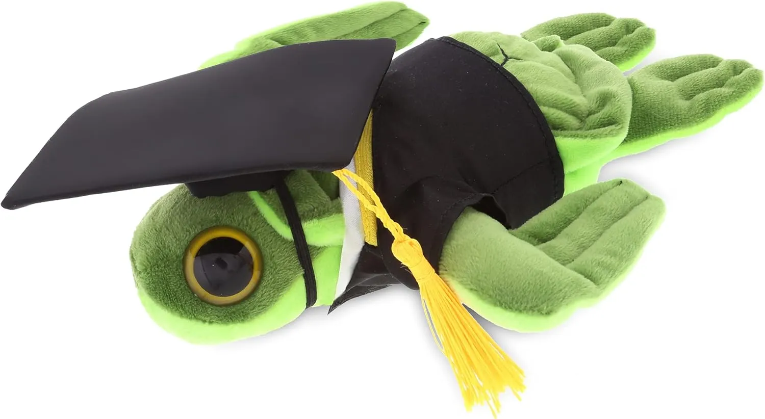 DolliBu Big Eyes Sea Turtle Graduation Plush Stuffed Animal - Boys and Girls Graduation Gift, Graduation Turtle Toy with Graduation Animal Gown and Cap with Tassel Outfit with Personalization - 6 inch