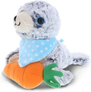 DolliBu Happy Easter Super Soft Plush Sea Lion with Carrot - Cute Stuffed Animals with Carrot Plush Toy, Perfect Easter Holiday Surprise Gift - 8" Inches