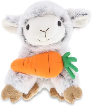 DolliBu Happy Easter Super Soft Plush Squat Sheep with Carrot - Cute Stuffed Animals with Carrot Plush Toy, Perfect Easter Holiday Surprise Gift - 9.5" Inches