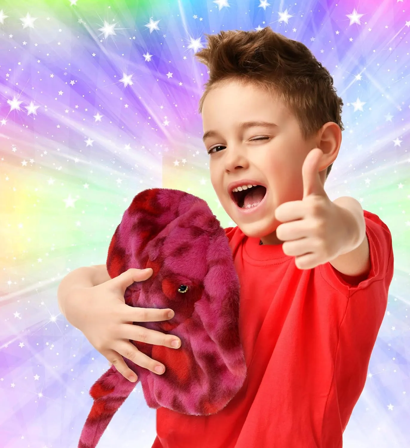 DolliBu Pink Tie-Dye Stingray Super Soft Stuffed Animal, Cute Realistic Stuffed Animals for Girls, Boys, Adults Animal Gifts, Kids Nursery Decor for Newborn, Cuddly Soft Baby Plush Toys - 20 Inches