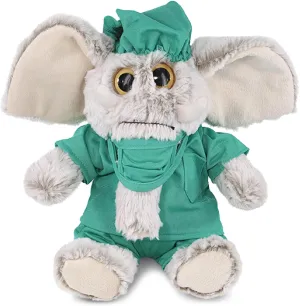 DolliBu Sitting Elephant Doctor Plush Toy - Super Soft Elephant Doctor Stuffed Animal Dress Up with Cute Scrub Uniform and Cap Outfit - Gift with Personalization - 9 Inches