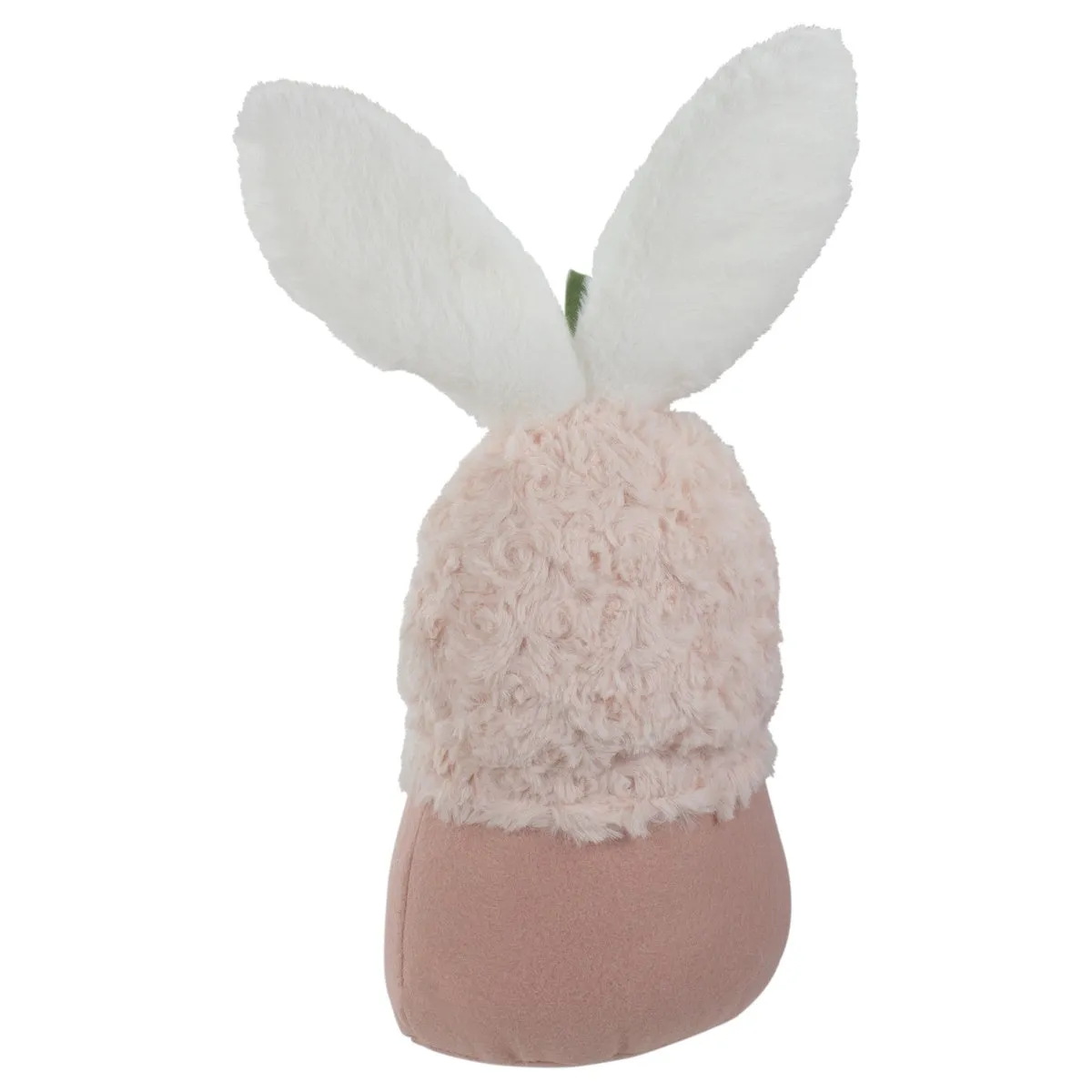 Easter and Spring Floral Gnome Head With Bunny Ears - 14" - Pink and White