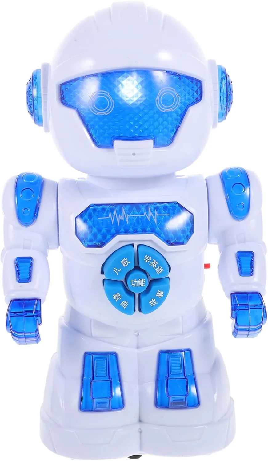 Educational Robot Toy Music-Light Plaything Electric Walking Robot for Boys and Girls Safe Abs Material Easy to Control