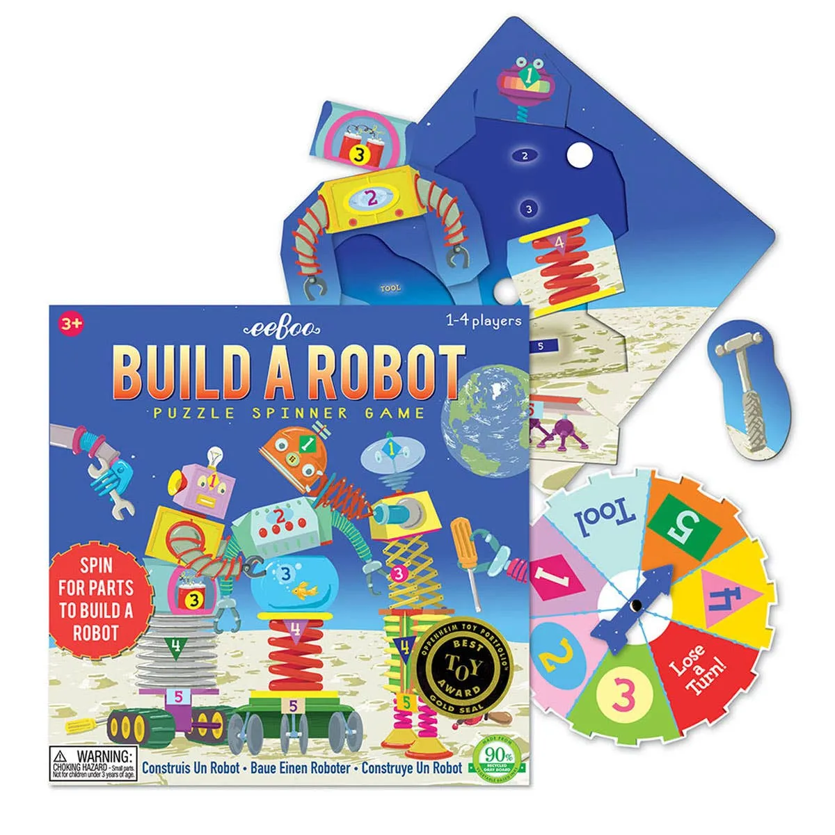 EeBoo | Bulid a Robot - Puzzle & Spinner Game