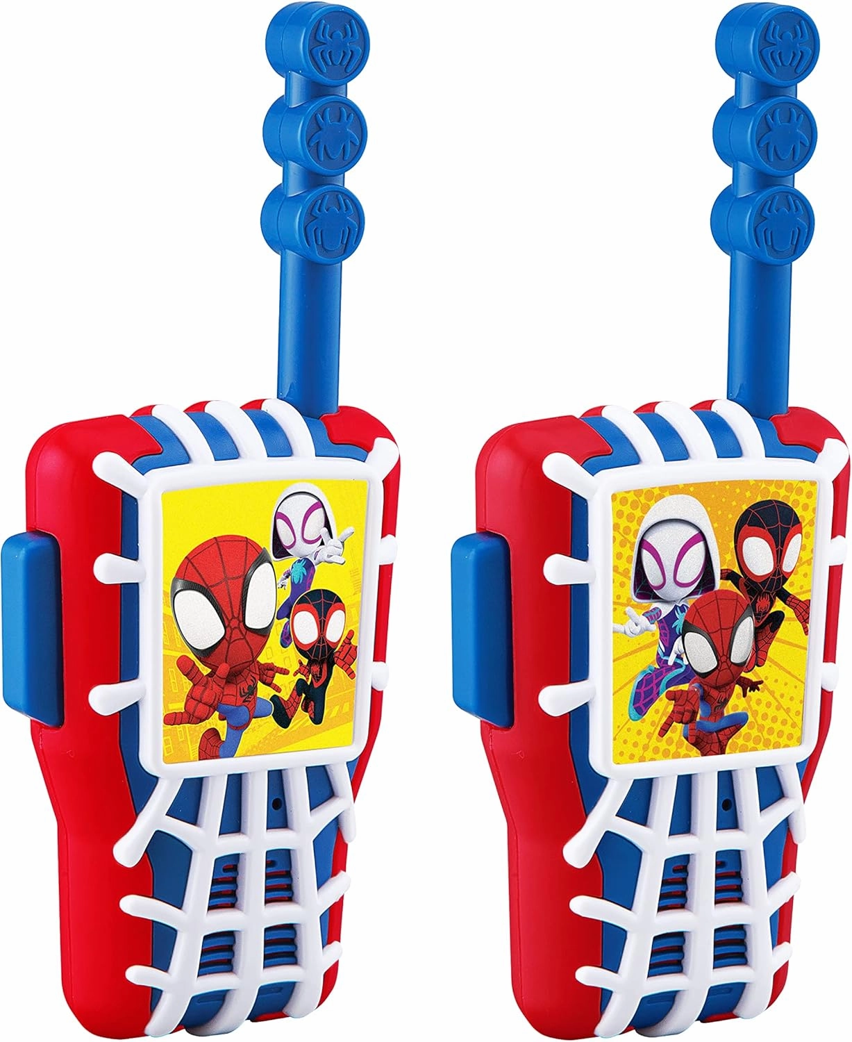eKids Spidey and His Amazing Friends Toy Walkie Talkies for Kids, Indoor and Outdoor Toys for Kids and Fans of Spiderman Toys for Boys