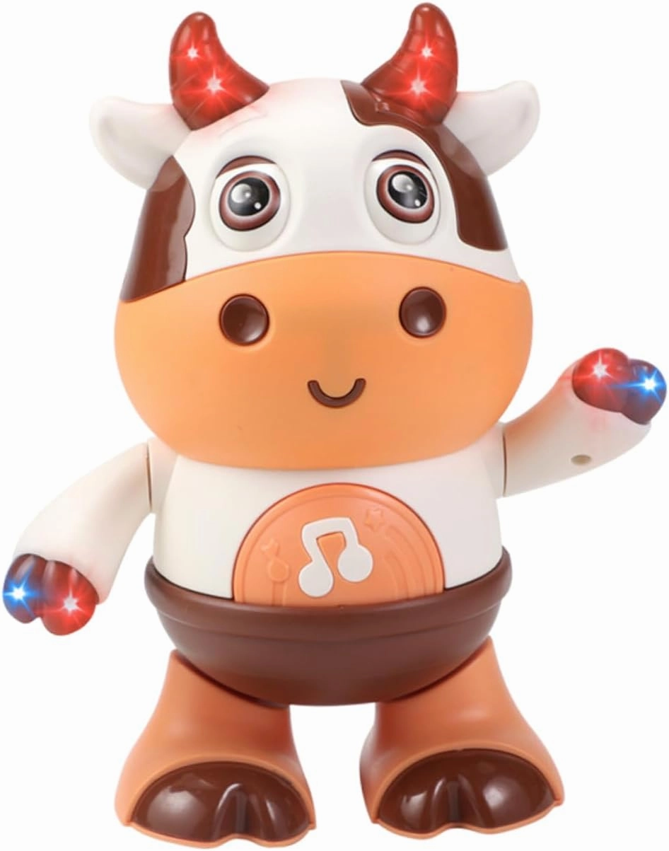 Electric Dancing Robot Moo Sound Wear-Resistant Music Toy Boys and Girls Accessory