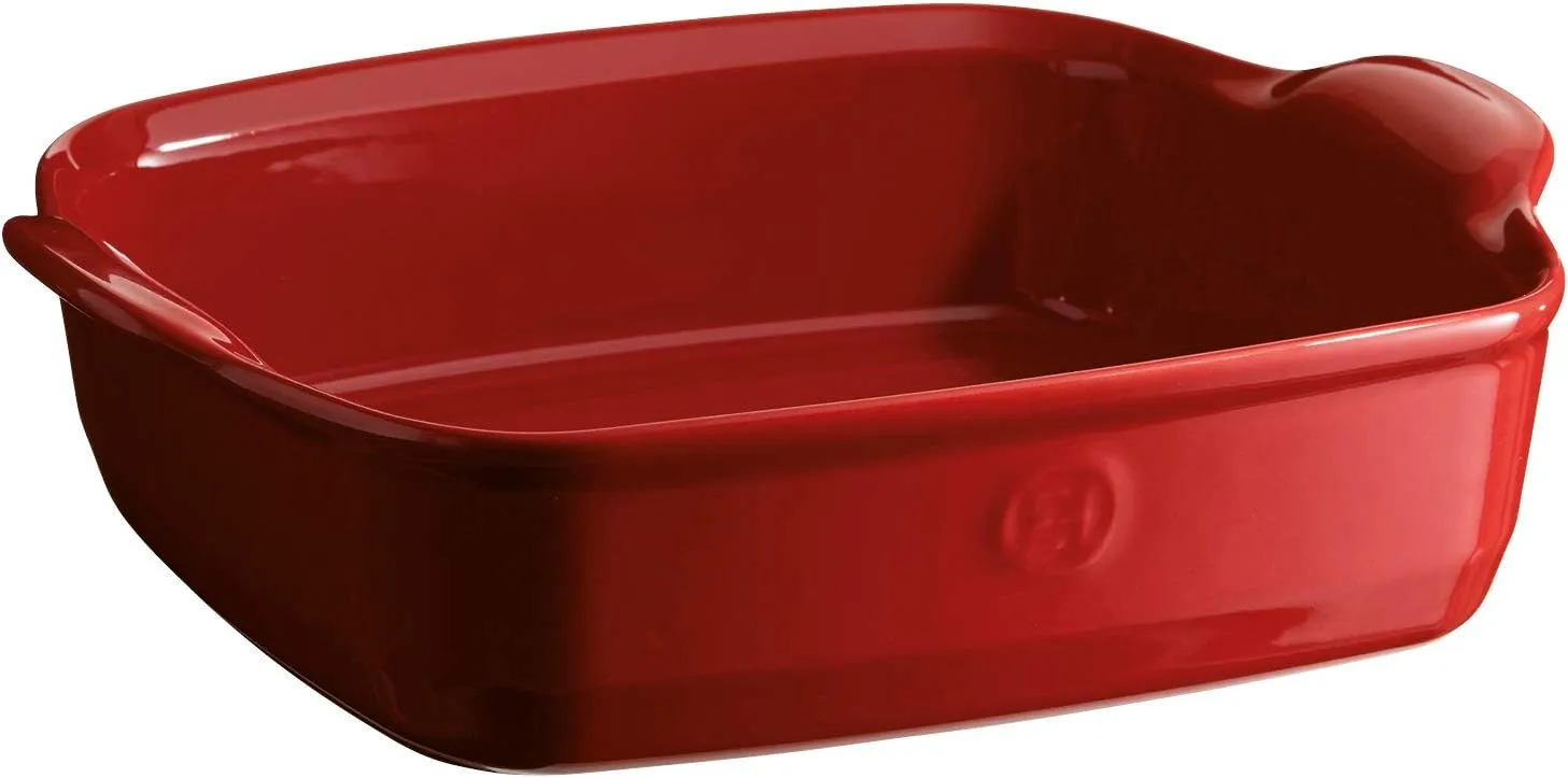 Emile Henry France Ovenware Ultime Square Baking Dish, Burgundy