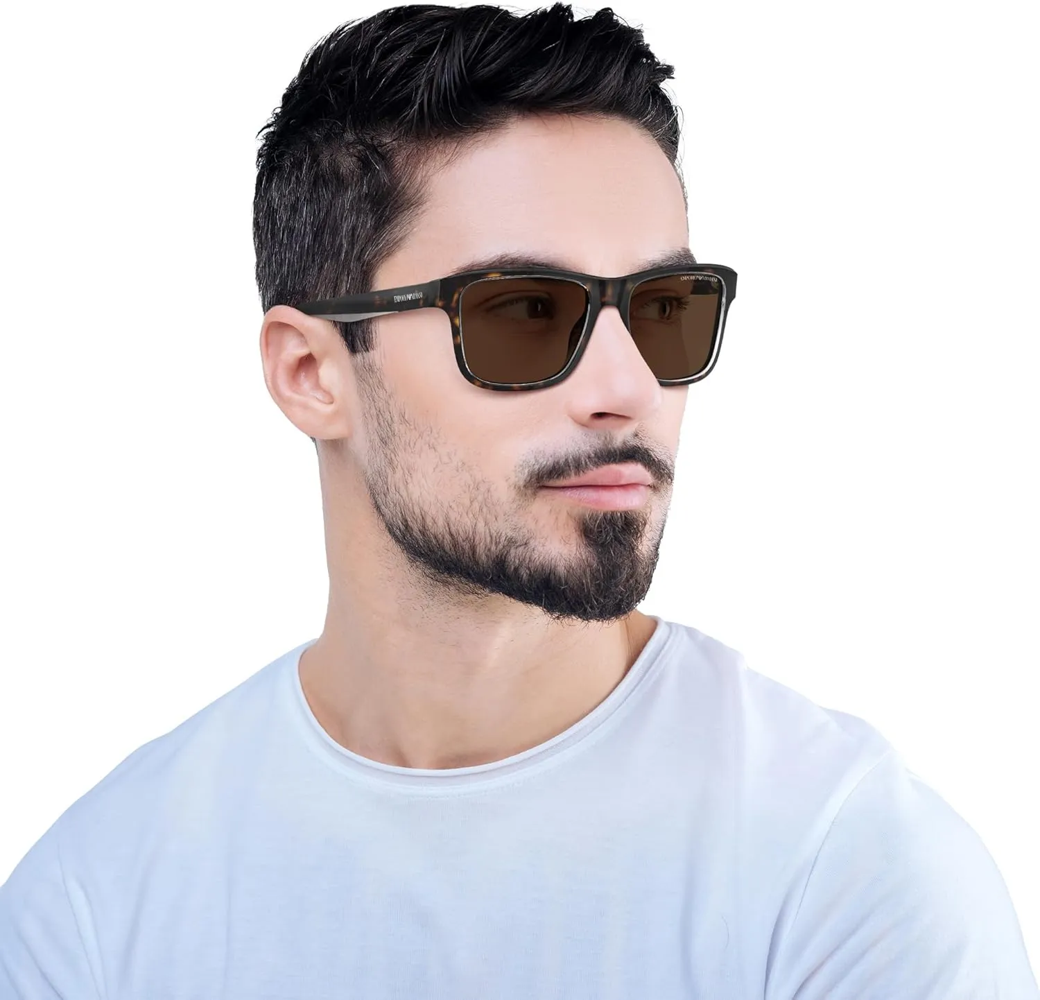Emporio Armani Men's Ea4208 Square Sunglasses