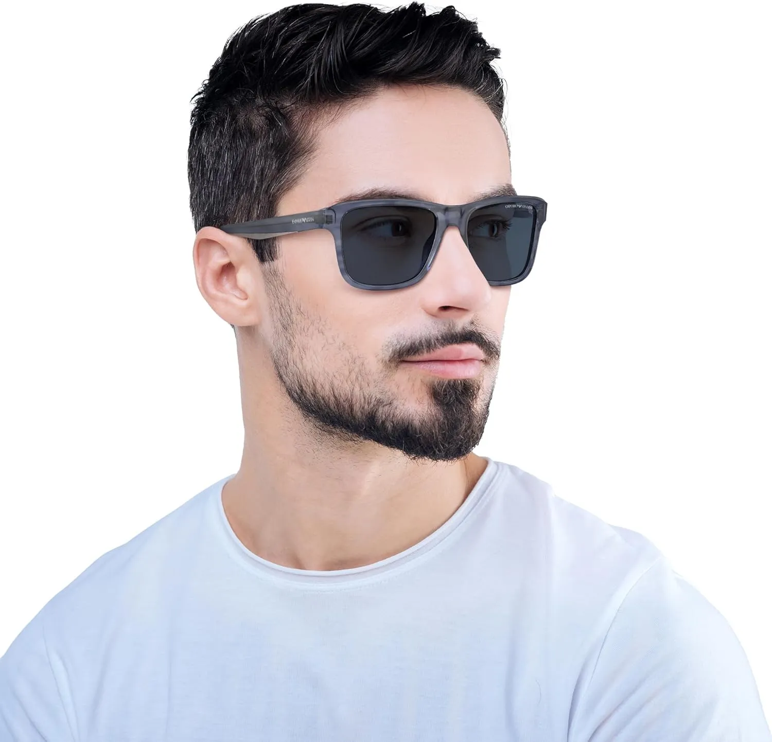Emporio Armani Men's Ea4208 Square Sunglasses