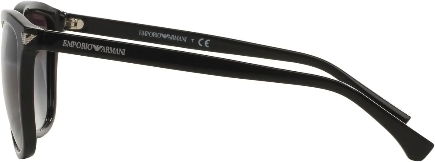 Emporio Armani Women's Ea4060f Low Bridge Fit Square Sunglasses