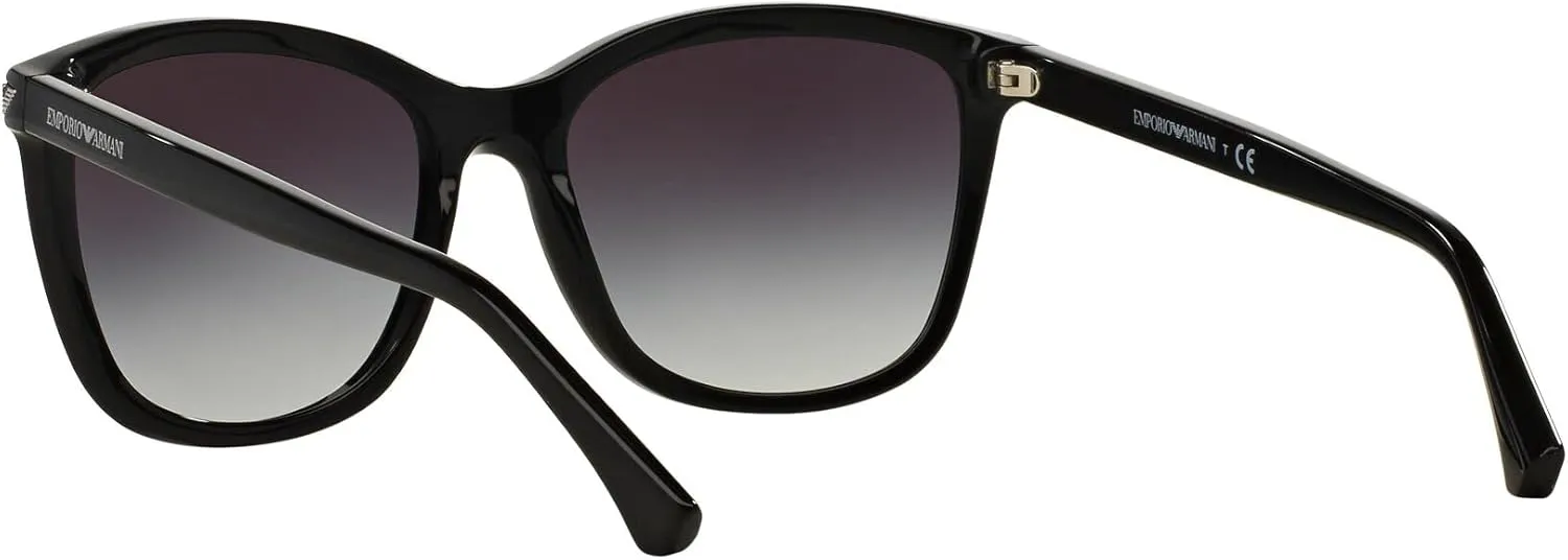Emporio Armani Women's Ea4060f Low Bridge Fit Square Sunglasses