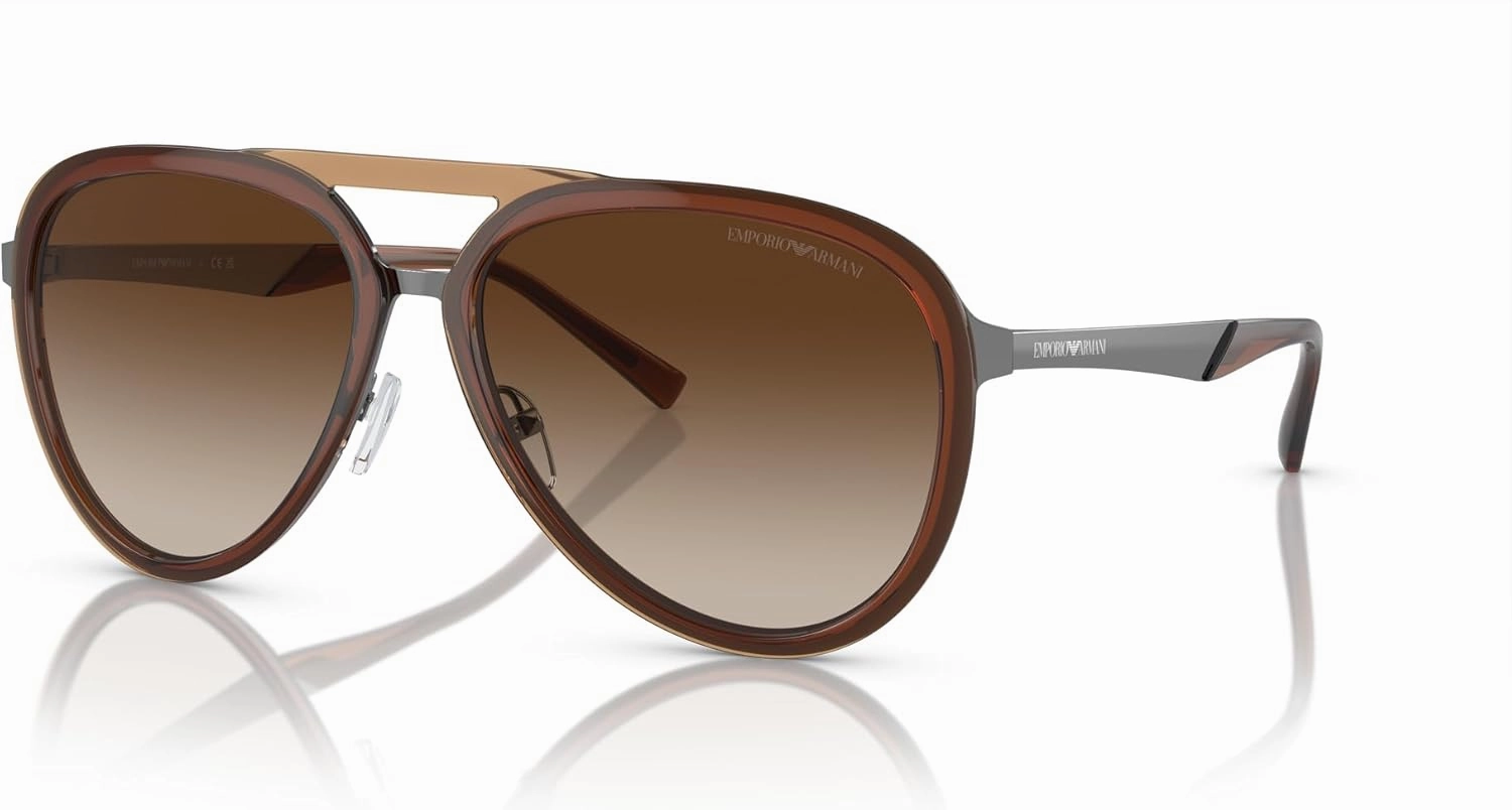 Emporio Armani Men's Ea2145 Aviator Sunglasses