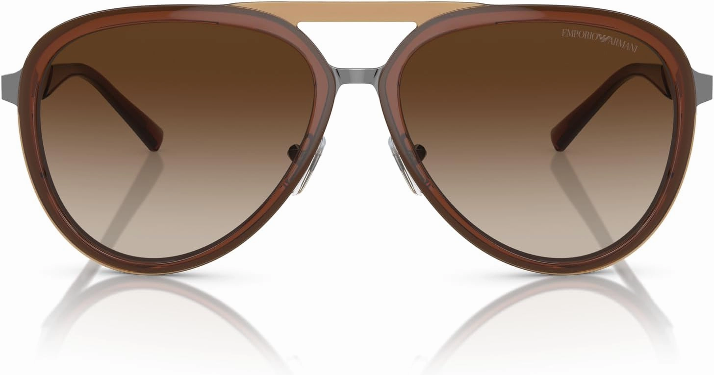 Emporio Armani Men's Ea2145 Aviator Sunglasses